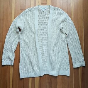 Cream Open-Knit Banana Republic Cardigan